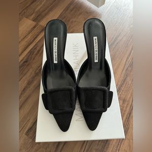 Manolo Blahnik Maysale Mules Size 37